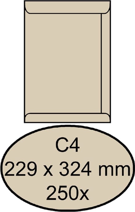 Envelop quantore akte c4 229 x 324 120 gr cremekraft