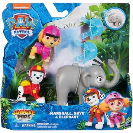Spinmaster PAW Patrol Jungle Pups Hero Pups Marshal, Skye, Elephant Speelfiguren & personages