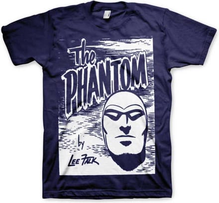 The Phantom Heren Tshirt -L- Sketch Blauw