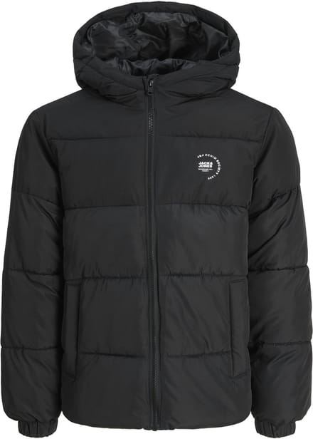 Jack & Jones Maze Logo Hood Puffer Jas Junior - Maat 152