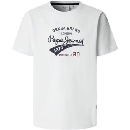 Pepe Jeans Giles T-shirt Met Korte Mouwen Wit S Man
