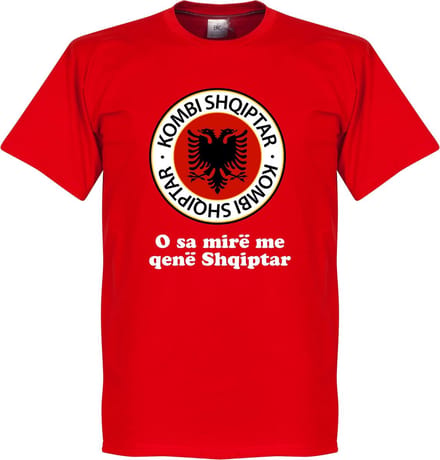 Albanië Slogan Logo T-Shirt - M
