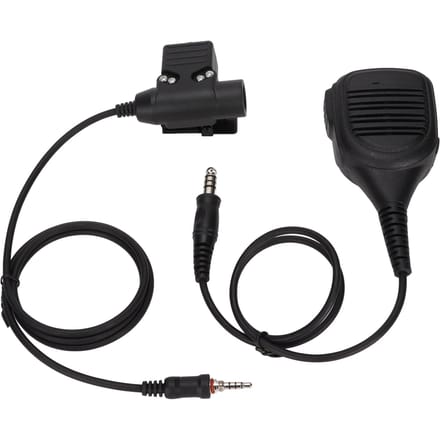 Luidspreker Schouder Microfoon 7.1mm Schoudermicrofoon met U94 PTT voor Yaesu Vertex VX?6R VX?7R