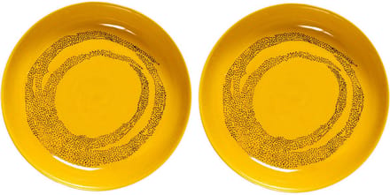 Serax - Ottolenghi Feast - Bord - Geel/Zwart - 22 Ø - 2 stuks