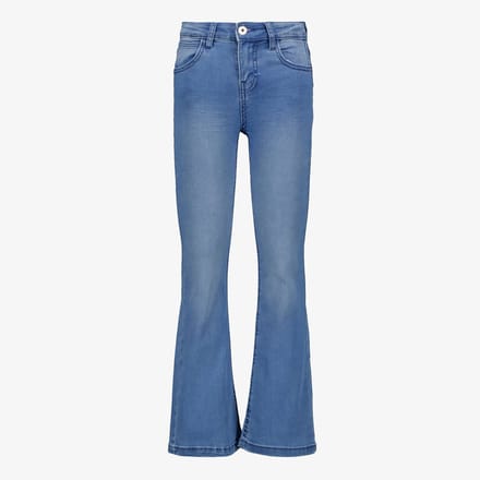 Twoday meisjes flared jeans medium blauw - Maat 158