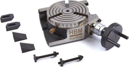 HBM Verdeeltafel 100 mm met Opspanset, 8 x 8 mm