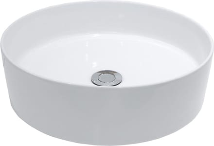 Waskom Wiesbaden Link Opzet Model Keramiek Rond 40cm Mat Wit