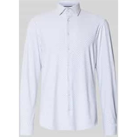 slim fit zakelijk hemd met kentkraag