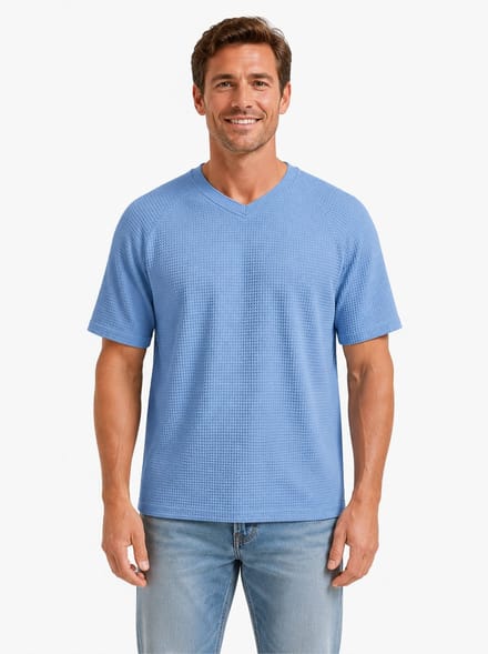 Oversized Relax Fit Shirt - Heren - Blauw - Mode