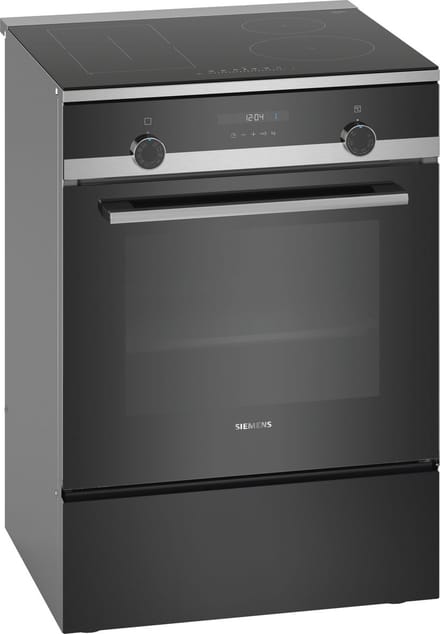 iQ500 Fornuis inductie, zwart/rvs