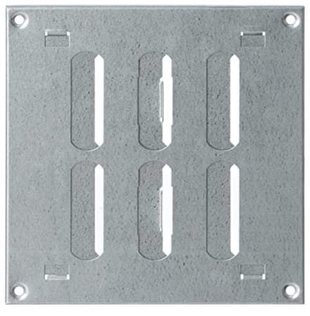Verzinkt Rechthoekig Ventilatierooster 150x150mm met Afsluitbare Lamellen