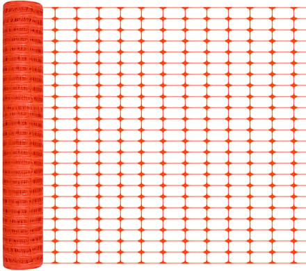 1x 30m bouwhek waarschuwingsnet bouwnet beschermnet tuinnet weidehek afrasteringsnet
