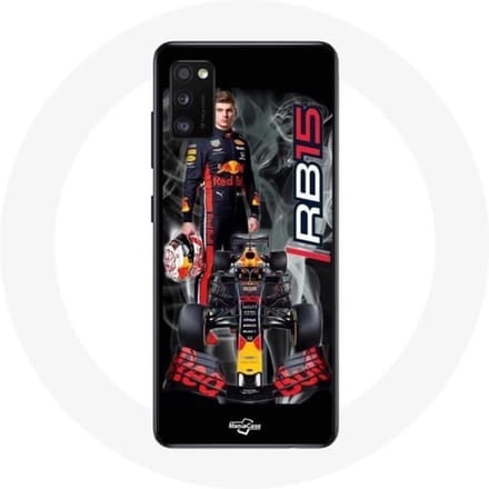 Coque - maniacase - Samsung Galaxy A41 - Formule 1 Max Verstappen - Souple - Noir noir