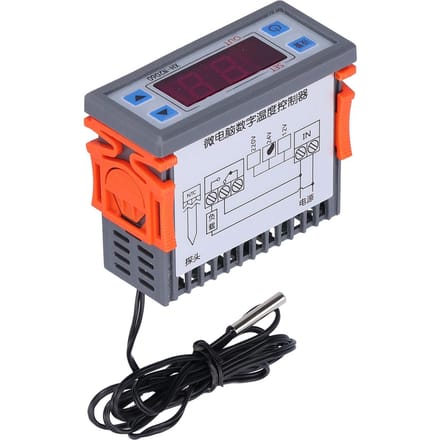Temperatuurregelaar Digitale Microcomputer Thermostaat Koelregelschakelaar 24V white