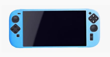 Silicone Bescherm/Grip Hoes Skin + Screenprotector geschikt voor Nintendo Switch 2 - Blauw