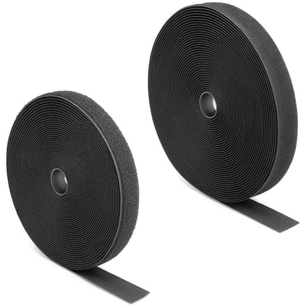 Delock 20853 Klittenband Om op te naaien Haak- en lusdeel (l x b) 25 m x 25 mm Zwart 1 stuk(s)