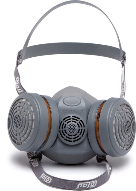 COLAD Spuitmasker met actieve koolstoffilters in bewaardoos + extra filters