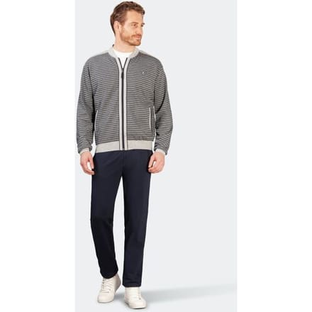 Gestreept heren huispak Hajo blauw - Blauw - Maat - 52