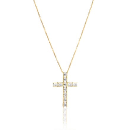 SIF JAKOBS JEWELLERY ROCCANOVA CROCE NECKLACE SJ-N2396-CZ-YG