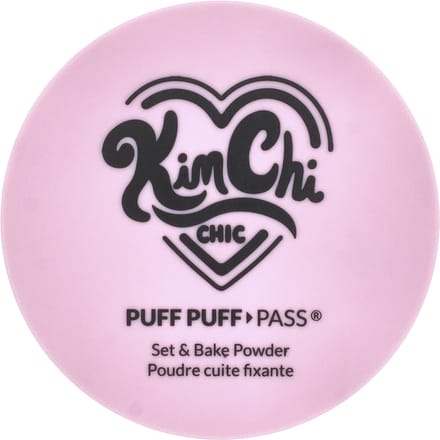 KimChi Chic Beauty, Puff PuffPass®, Poudre de fixation et de cuisson, PPP01 Ivoire + Lavande = Ivander, 24 g (0,85 oz) black