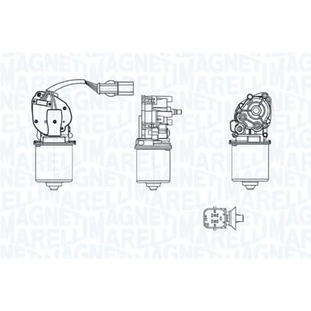 Ruitenwissermotor Original MAGNETI MARELLI 064371501010