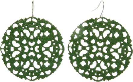 Behave - Oorhangers dames - Barok stijl uitgesneden groen design