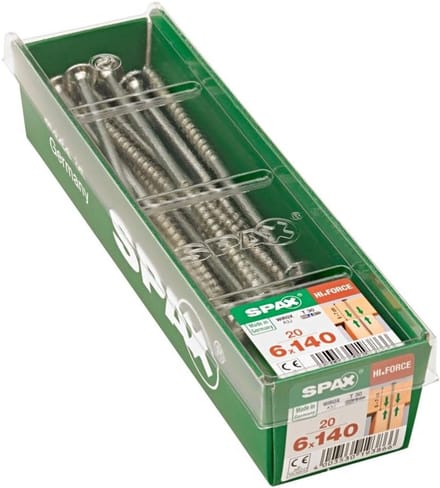 Houtmontage Schroeven T-Ster Kop Zelfborend Schroef 6x140mm (20 Stuks)
