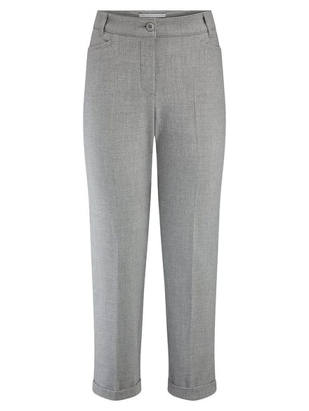 Enkellange Slim Fit-broek Van Raffaello Rossi grijs