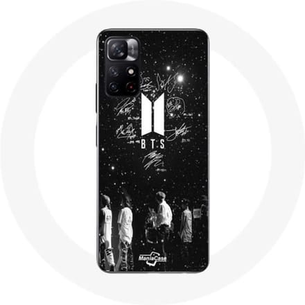Coque - BTS - Xiaomi Redmi Note 11s 5G - Souple - Noir - Membres BTS