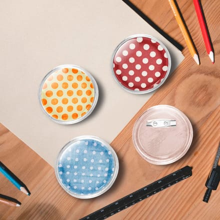 vidaXL - Buttons - met - spelden - 100 - st - 44 - mm - acryl