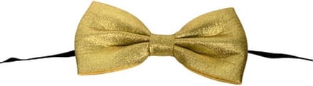Gouden verkleed vlinderdas/strikje 13.5 cm - Carnaval verkleedkleding accessoires