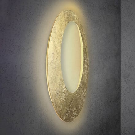 Escale Blade Open LED wandlamp bladgoud Ø 95cm