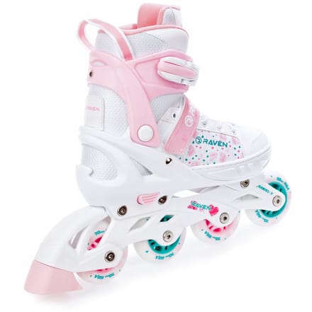 Verstelbare 3-in-1 Rollerblades RAVEN Rosi maat 35-39 met LED-wielen