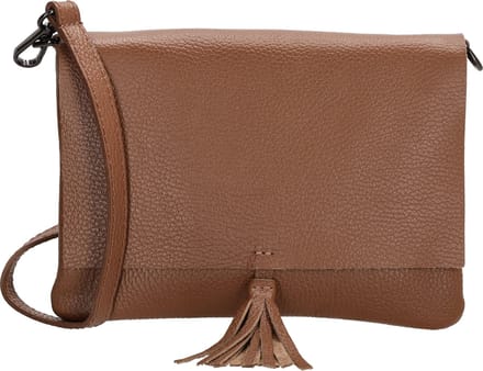 Charm London Anna Schoudertas - 100% Leer - Leren Tas - Bruin
