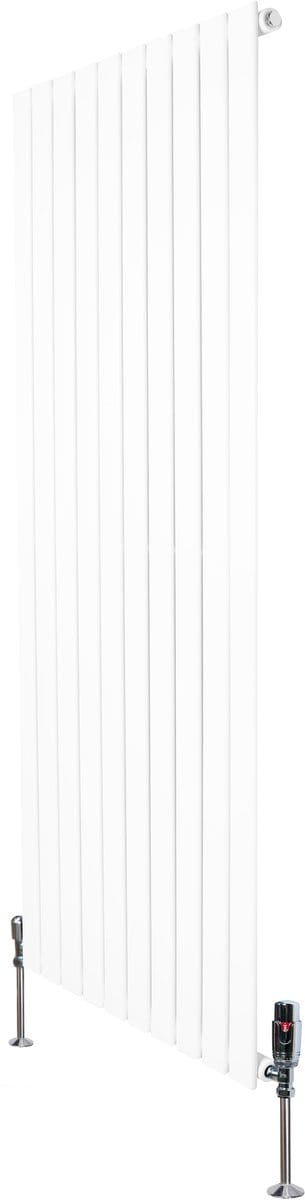1-kolom design radiator - 1600x700 mm - wit - thermostaatkraan