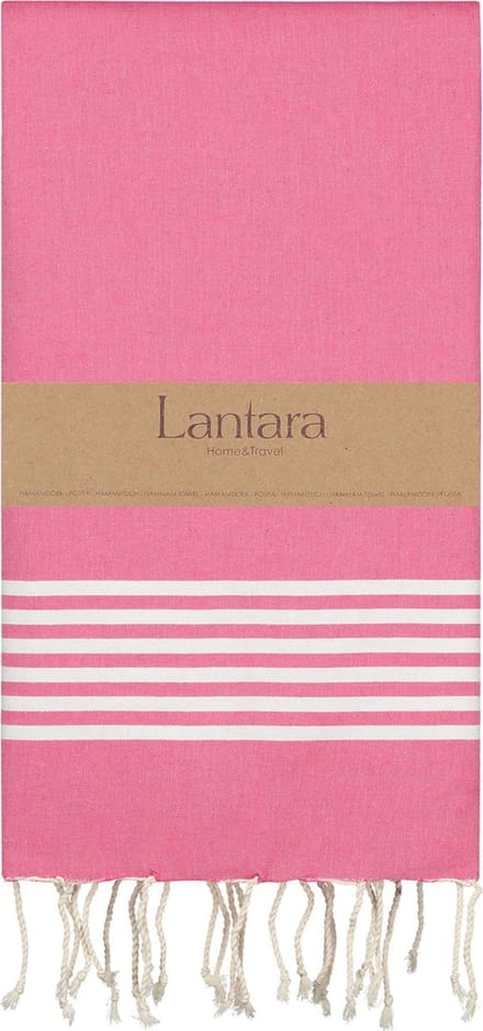 Lantara hamamdoek Provence Fuchsia roze - 100x200cm
