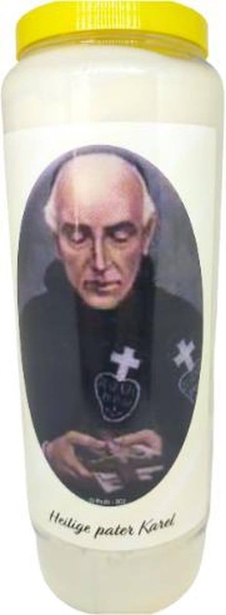 Heilige Pater Karel - Noveenkaars - 9 dagen brander (5 stuks)