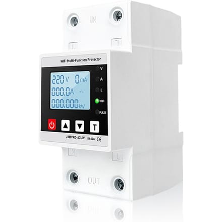 Tuya WiFi Intelligente herinschakelbeveiliging Stroom-spanningsbewaking Stroomonderbrekerschakelaar common version veelkleurig