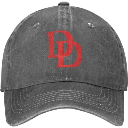 Baseballpet Daredevils Zomer Y2K Grappige Truckerpet Logo Dames Heren Buitensporten Baseballpetten Mode Adjustable gray