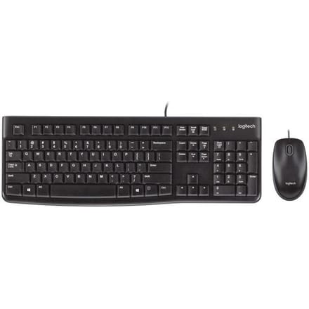 Logitech Desktop MK120 - Keyboard and mouse set - Spaans