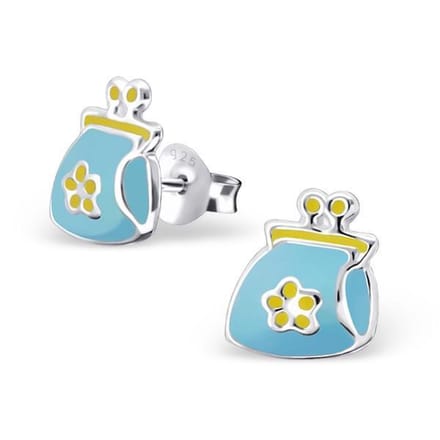 Princess Oorbellen Acuchi - 925 Zilver E-Coating - Epoxy - 8x9mm