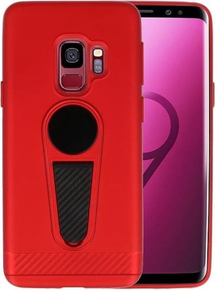 Rood Magneet Stand Case hoesje voor Samsung Galaxy S9
