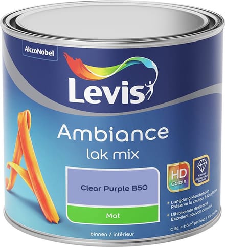 Levis - Ambiance Lak Mat Mix - Clear Purple B50 - Mengverf - 0,5 L