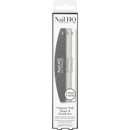 Nail HQ Ultimate Nail Shape &amp; Finish Set 3 st