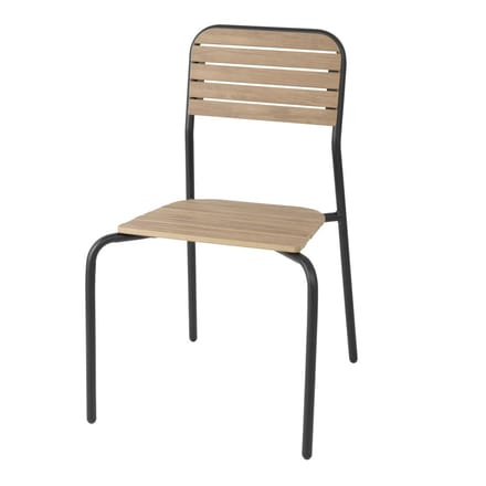 Bolero Santorini Tuinstoelen met Houteffect (4 Stuks) - FU537 - Horeca & Professioneel