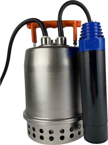 Dompelpomp met buisvlotter - KIN pumps HKH 1V/A - RVS - inclusief 10 meter snoer (Max. capaciteit 9,6 m3/h)