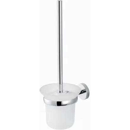 Aquavive Wc-borstel Met Houder - Rvs/glas - Chroom/mat Glas
