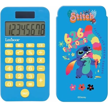 Stitch 8 Digits Pocket rekenmachine met bescherming hoes