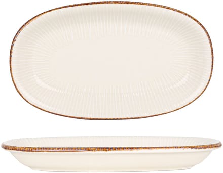 By Bone Serveerschaal - Grace - Porselein - 29x17.5 cm - set van 2