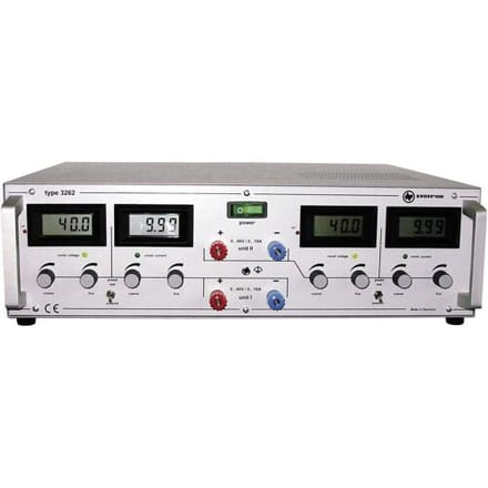 Statron 3262.1 Labvoeding, regelbaar 0 - 40 0 - 10 A 800 W Aantal uitgangen: 2 x